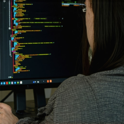Person reviewing structured data code on a computer for Albuquerque local SEO