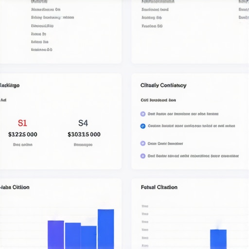 Screenshot of local SEO management dashboard with rankings and citation data