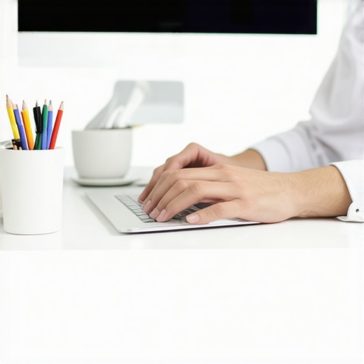 Person analyzing local SEO metrics on computer for Albuquerque map rankings