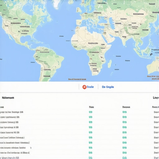 Dashboard screenshot with maps ranking data and engagement analytics related to Albuquerque SEO