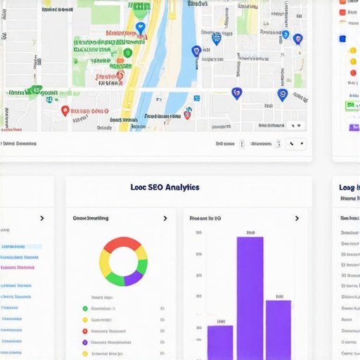 Local SEO Analytics Dashboard A dashboard showing local SEO metrics and map rankings for Albuquerque.