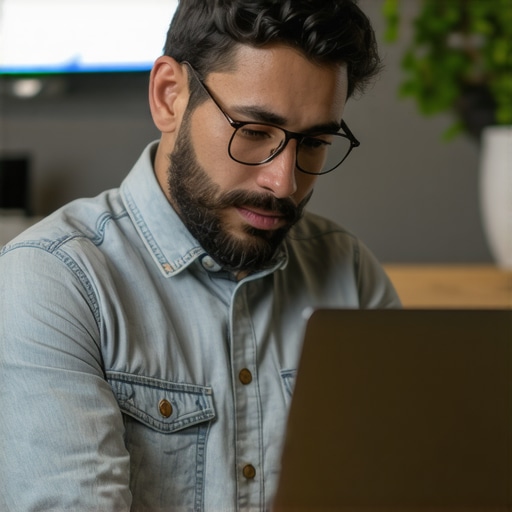 Optimizing GMB Profile Albuquerque Business owner optimizing Google My Business listing in Albuquerque