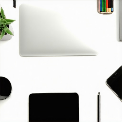 A workspace with a laptop displaying SEO analytics, a smartphone showing local rank data, and printed reports