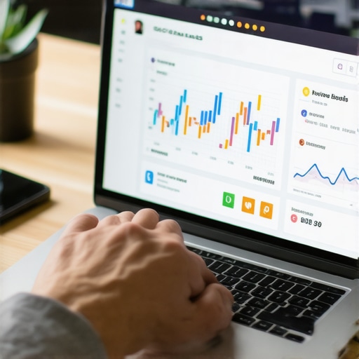 Effective SEO Tools for Albuquerque Businesses A person analyzing local SEO and map ranking data on a laptop