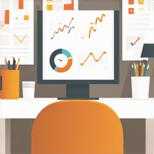 Workspace with SEO software and analytics dashboards for Albuquerque businesses